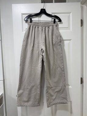 Men's Cream Wide-Leg Sweatpants Joggers